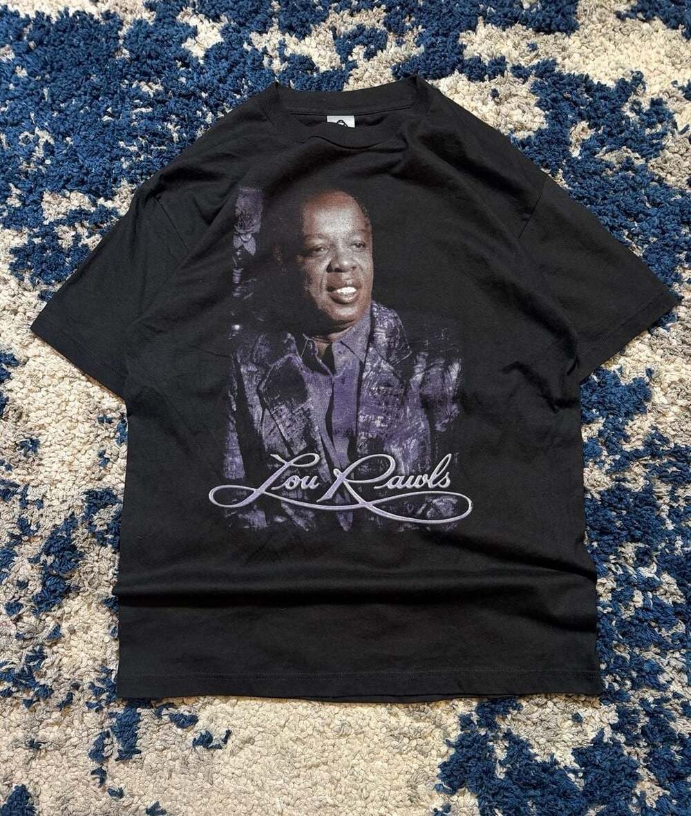 Alstyle Apparel & Activewear Lou Rawls Greatest Hits Size L Black T-Shirt